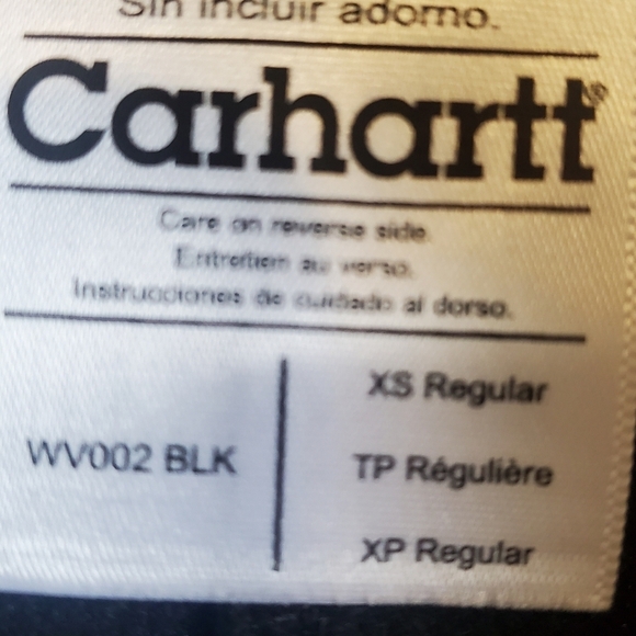 Carhartt Black Sleeveless Vest. XS reg. Waterproof.  Newer condition - Picture 5 of 7